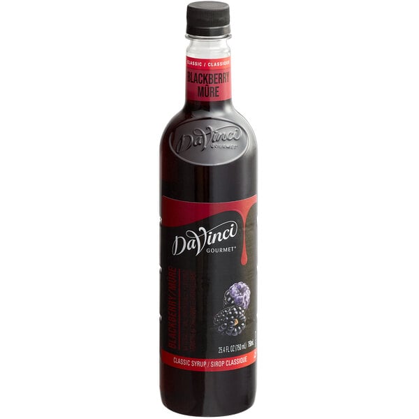 DaVinci Gourmet Classic Blackberry Flavoring / Fruit Syrup 750 mL - 4/Case