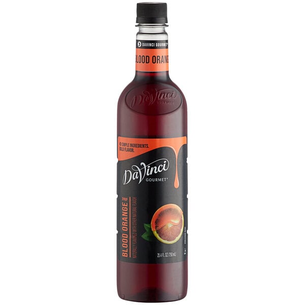 DaVinci Gourmet Classic Blood Orange Flavoring Syrup 750 mL - 4/Case