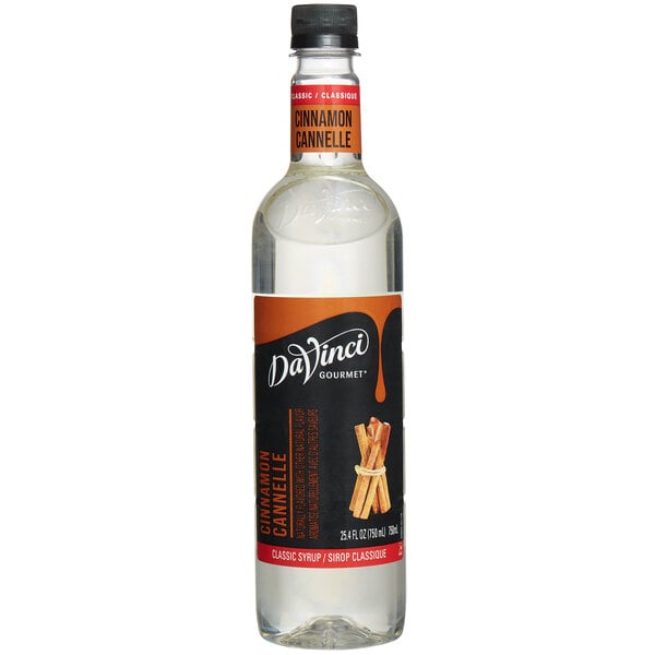 DaVinci Gourmet Classic Cinnamon Flavoring Syrup 750 mL - 4/Case