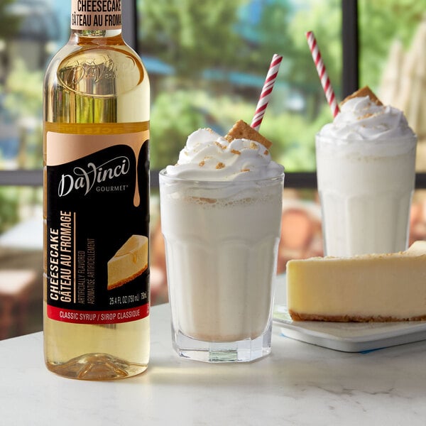 DaVinci Gourmet Classic Cheesecake Flavoring Syrup 750 mL - 4/Case