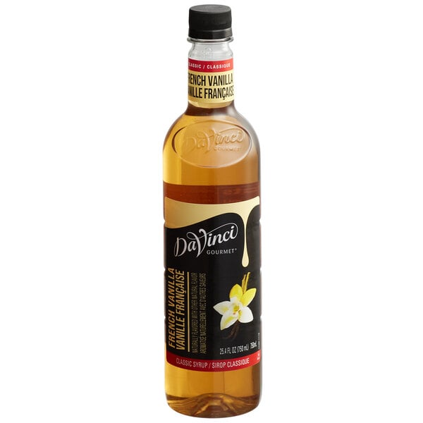 DaVinci Gourmet Classic French Vanilla Flavoring Syrup 750 mL - 4/Case