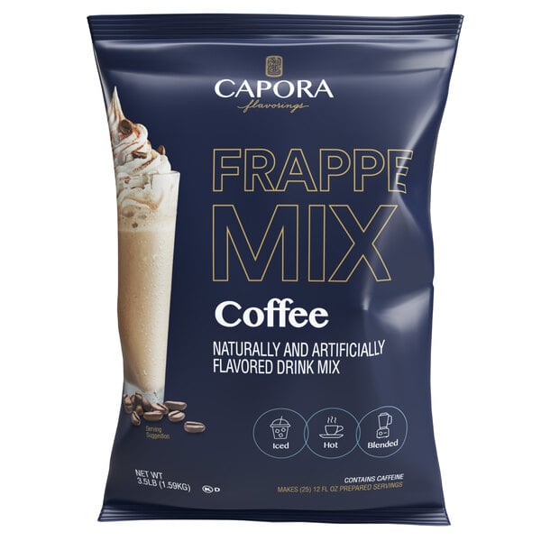 Capora 3.5 lb. Coffee Frappe Mix - 5/Case