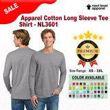 Next Level® Apparel Cotton Crewneck Long Sleeve T-Shirt