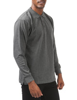 Long Sleeve Pique Polo Shirt