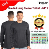 Next Level® Unisex Sueded Long Sleeve Crewneck T-Shirt