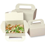 Sustainable Take Out Box with Handles 6" x 4.25" x 2.5"