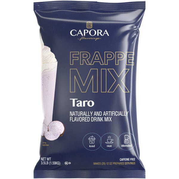 Capora Taro Frappe Mix 3.5 lb. - 5/Case