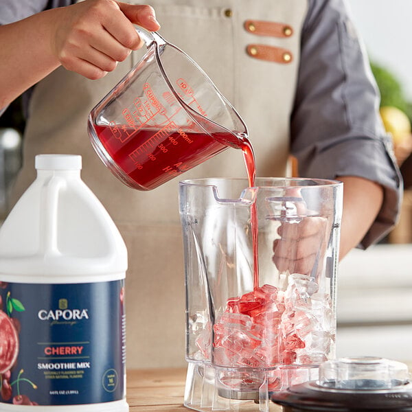 Capora Cherry Fruit Smoothie Mix 64 fl. oz. - 6/Case
