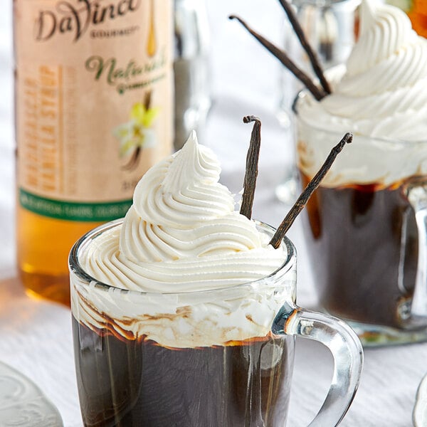 DaVinci Gourmet All-Natural Madagascar Vanilla Flavoring Syrup 750 mL - 4/Case