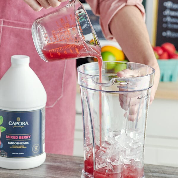 Capora Mixed Berry Fruit Smoothie Mix 64 fl. oz. - 6/Case