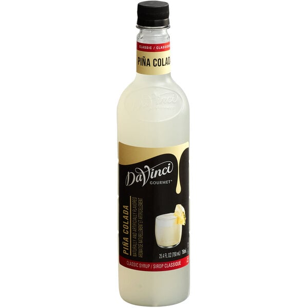 DaVinci Gourmet Classic Pina Colada Flavoring Syrup 750 mL - 4/Case