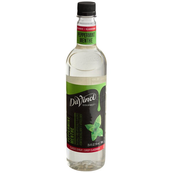 DaVinci Gourmet Classic Peppermint Flavoring Syrup 750 mL - 4/Case
