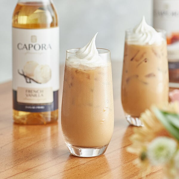 Capora French Vanilla Flavoring Syrup 750 mL - 6/Case