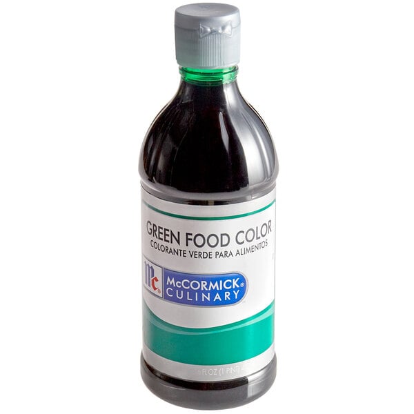 McCormick Culinary 16 fl. oz. Green Food Color - 6/Case