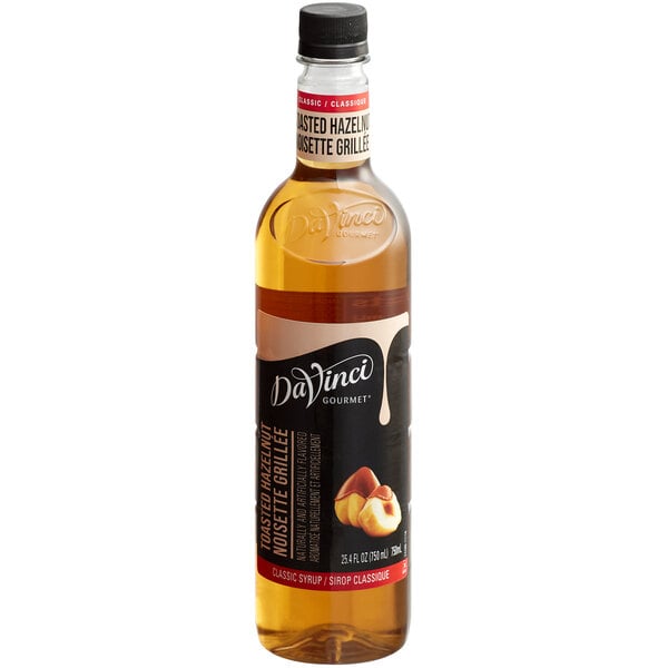 DaVinci Gourmet Classic Toasted Hazelnut Flavoring Syrup 750 mL - 4/Case