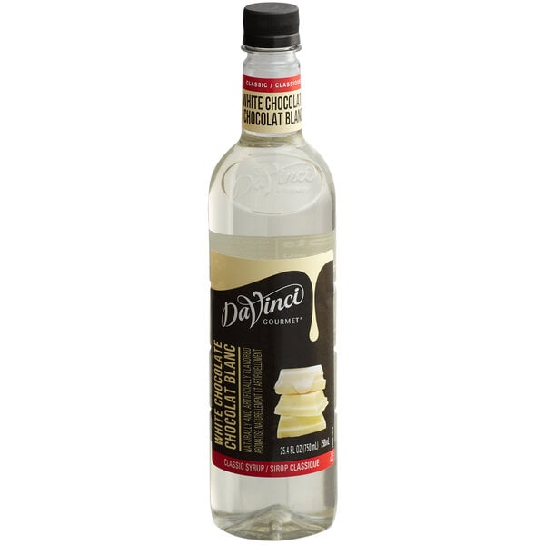 DaVinci Gourmet Classic White Chocolate Flavoring Syrup 750 mL - 4/Case