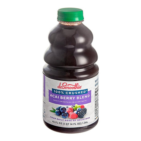Dr. Smoothie 100% Crushed Acai Berry Fruit Smoothie Mix 46 fl. oz. - 6/Case