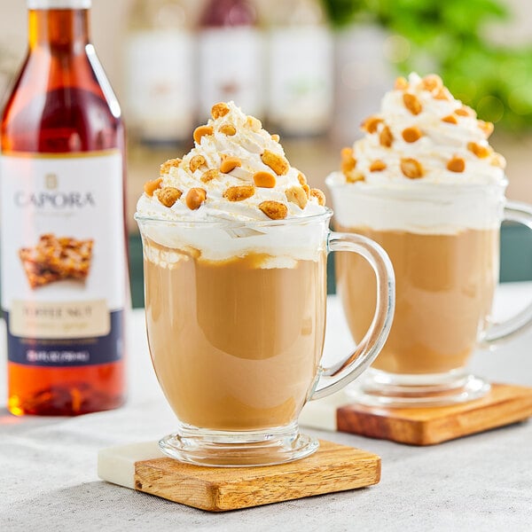 Capora Toffee Nut Flavoring Syrup 750 mL - 6/Case
