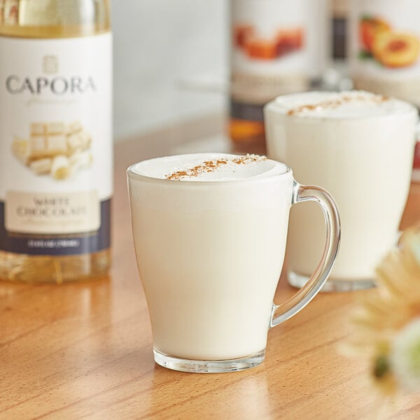 Capora White Chocolate Flavoring Syrup 750 mL - 6/Case