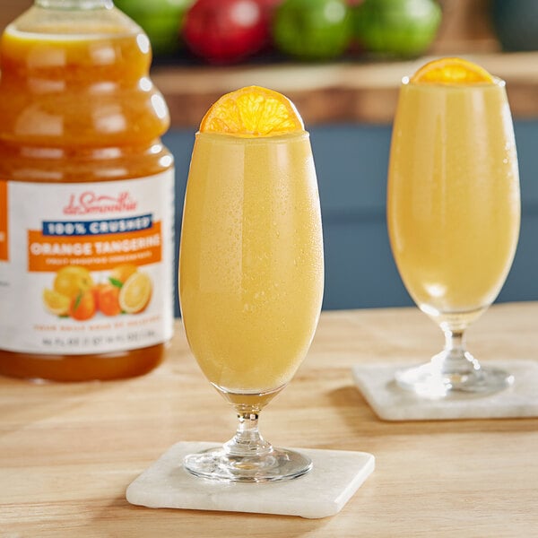 Dr. Smoothie 100% Crushed Orange Tangerine Fruit Smoothie Mix 46 fl. oz. - 6/Case