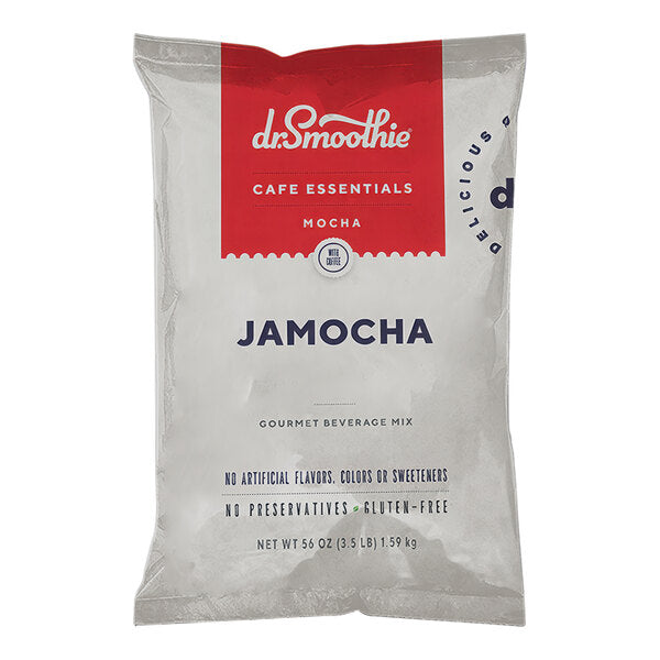 Dr. Smoothie Cafe Essentials Jamocha Beverage Mix 3.5 lb. - 5/Case