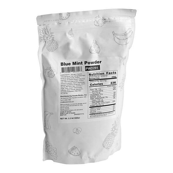 Fanale Blue Mint Powder Mix 2.2 lb. - 20/Case