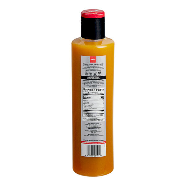 SHOTT Turmeric, Lemon, Ginger, and Honey Real Fruit Concentrated Flavoring Syrup 1 Liter - 6/Case