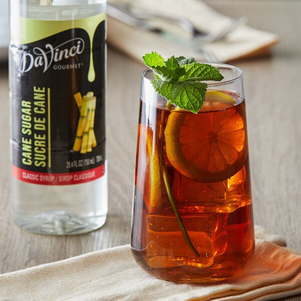 DaVinci Gourmet Classic Cane Sugar Flavoring Syrup 750 mL - 4/Case