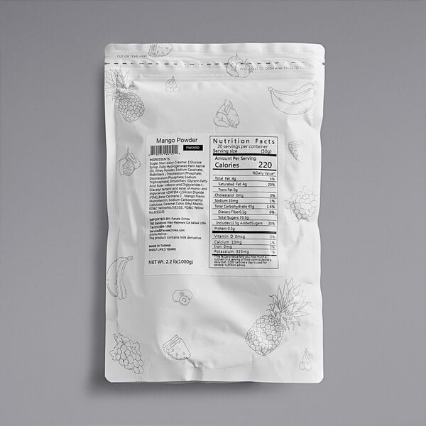 Fanale 2.2 lb. Mango Powder Mix - 20/Case