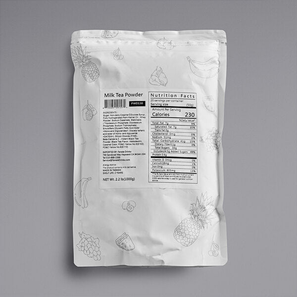 Fanale 2.2 lb. Milk Tea Powder Mix - 20/Case