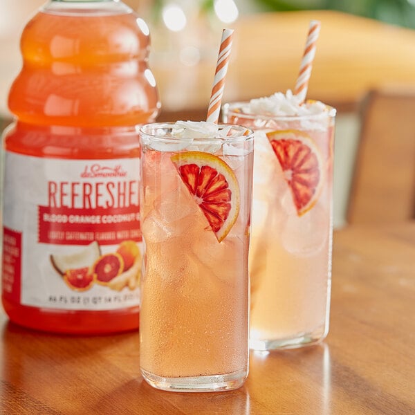 Dr. Smoothie Refreshers Blood Orange Coconut Ginger Refresher Beverage 1:1 Concentrate 46 fl. oz. - 6/Case
