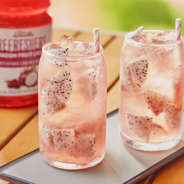 Dr. Smoothie Refreshers Dragon Fruit Lychee Refresher Beverage 1:1 Concentrate 46 fl. oz. - 6/Case