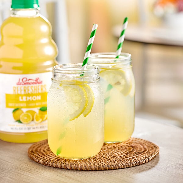 Dr. Smoothie Refreshers Lemon Refresher Beverage 1:1 Concentrate 46 fl. oz. - 6/Case