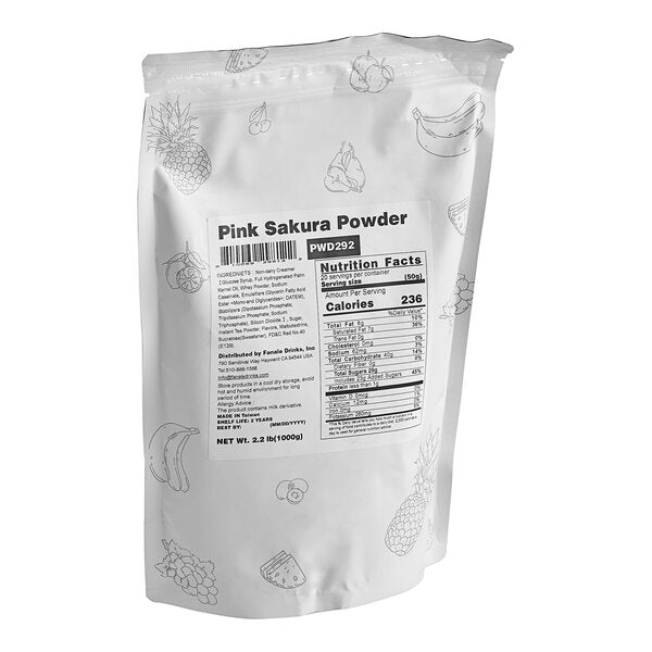 Fanale Pink Sakura Powder Mix 2.2 lb. - 20/Case