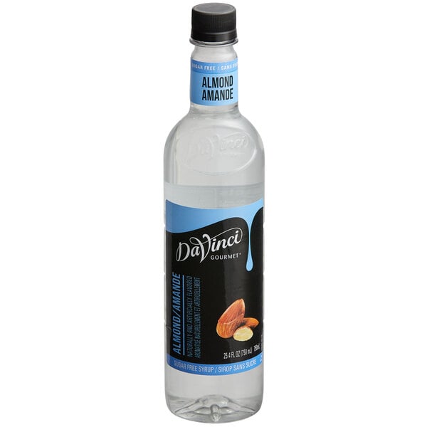 DaVinci Gourmet Sugar-Free Almond Flavoring Syrup 750 mL - 4/Case