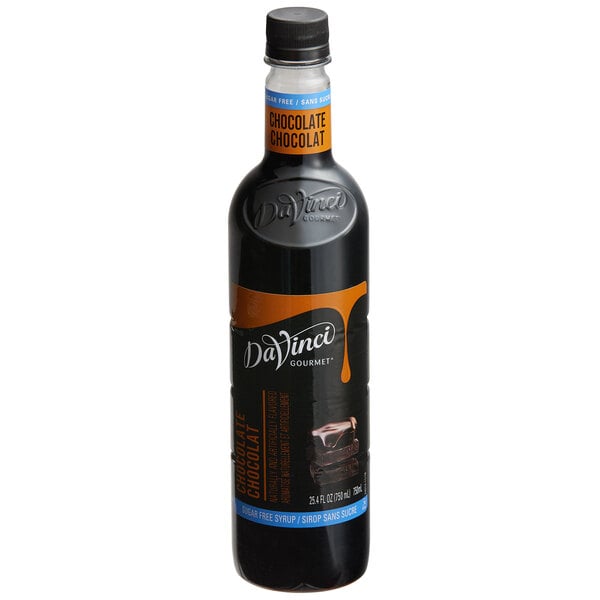 DaVinci Gourmet Sugar-Free Chocolate Flavoring Syrup 750 mL - 4/Case