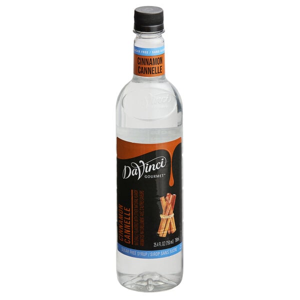 DaVinci Gourmet Sugar-Free Cinnamon Flavoring Syrup 750 mL - 4/Case