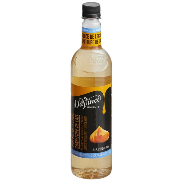 DaVinci Gourmet Sugar-Free Dulce de Leche Flavoring Syrup 750 mL - 4/Case