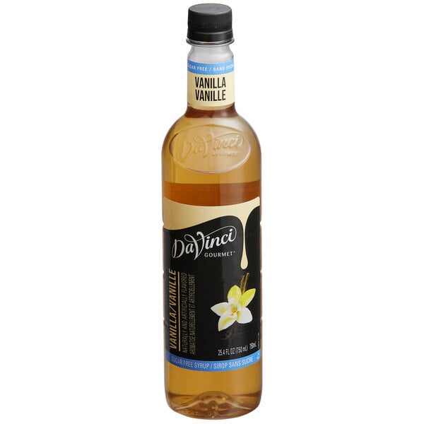 DaVinci Gourmet Sugar-Free Vanilla Flavoring Syrup 750 mL - 4/Case