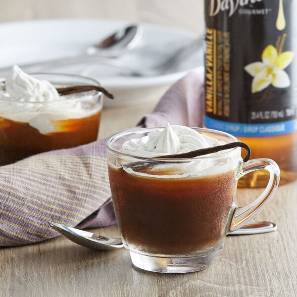 DaVinci Gourmet Sugar-Free Vanilla Flavoring Syrup 750 mL - 4/Case