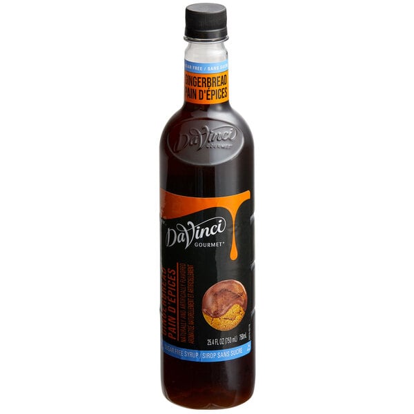 DaVinci Gourmet Sugar-Free Gingerbread Flavoring Syrup 750 mL - 4/Case