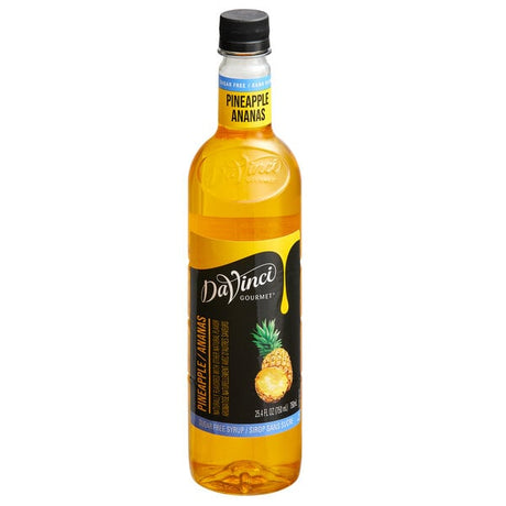 DaVinci Gourmet Sugar-Free Pineapple Flavoring / Fruit Syrup 750 mL - 4/Case