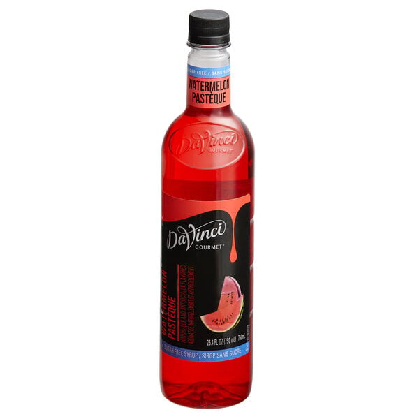 DaVinci Gourmet Sugar-Free Watermelon Flavoring / Fruit Syrup 750 mL - 4/Case