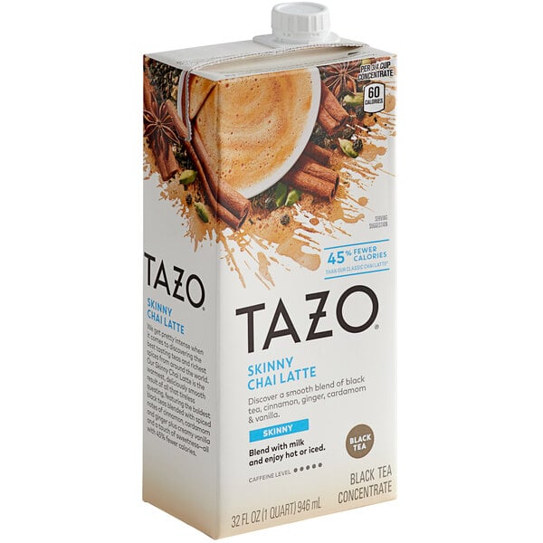 Tazo 32 fl. oz. Skinny Chai Tea Latte 1:1 Concentrate - 6/Case