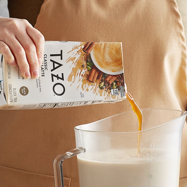 Tazo 32 fl. oz. Chai Tea Latte 1:1 Concentrate - 6/Case