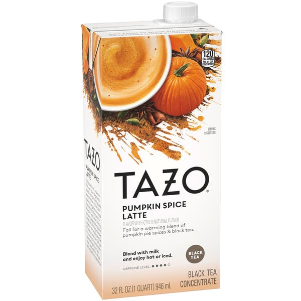 Tazo 32 fl. oz. Pumpkin Spice Latte 1:1 Concentrate - 6/Case