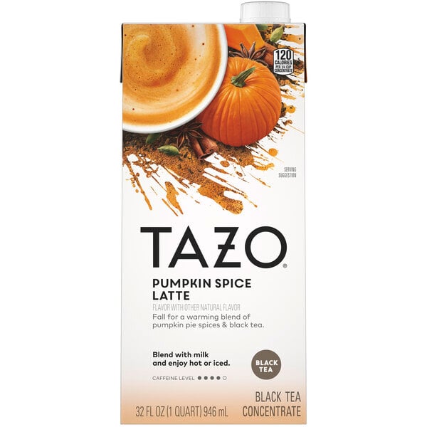 Tazo 32 fl. oz. Pumpkin Spice Latte 1:1 Concentrate - 6/Case
