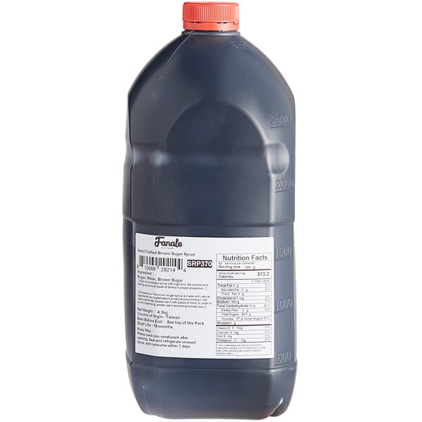 Fanale Caramelized Brown Sugar Concentrated Syrup 101.44 fl. oz. - 6/Case