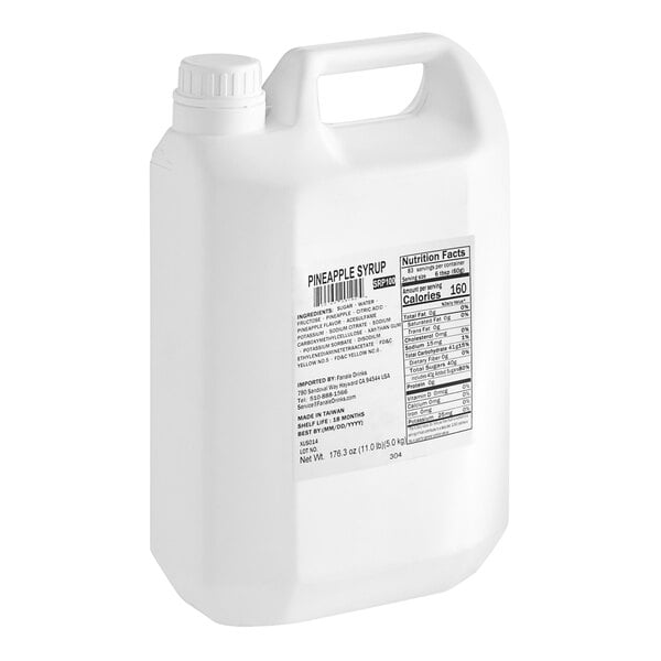 Fanale Pineapple Concentrated Syrup 134 fl. oz. - 4/Case