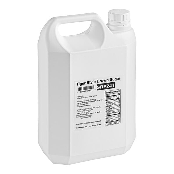 Fanale Tiger Style Brown Sugar Concentrated Syrup 130.2 fl. oz. - 4/Case